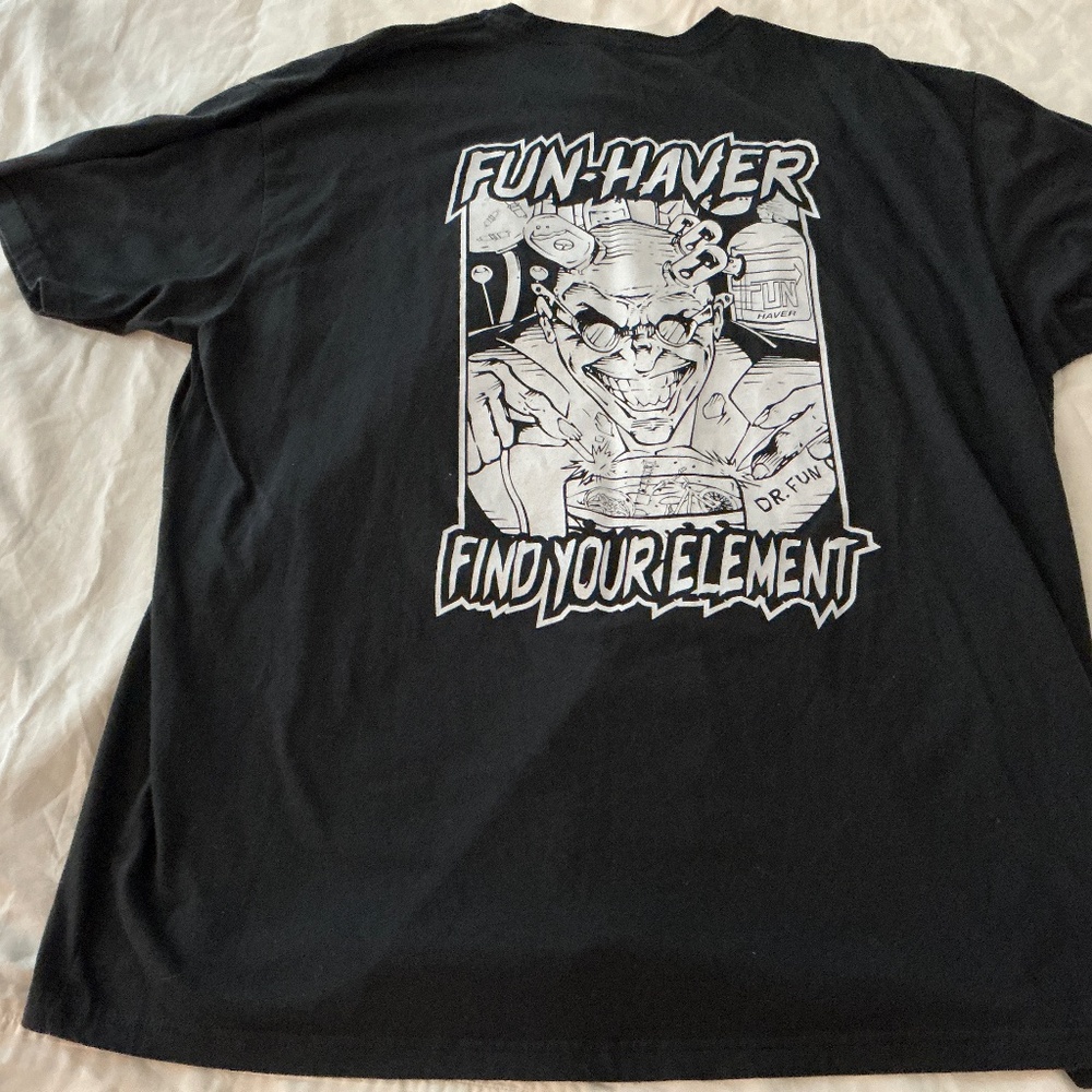 FUN HAVER Black Tshirt Mindset Find your Element Dr. FUn.